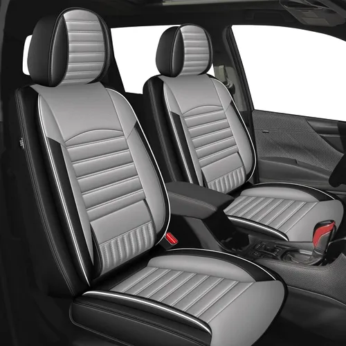 Vista 25 de TTX LIGHTING 2 fundas de asiento delantero compatibles con Subaru Ascent 2019-2024 2025, fundas de asiento de piel sintética compatibles con bolsa