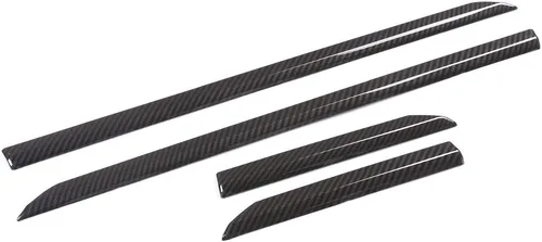 Vista 4 de Fibra de carbono estilo ABS coche lado Fender cubierta Trim tira para Land Rover Range Rover Velar 2017 2018 accesorios de coche