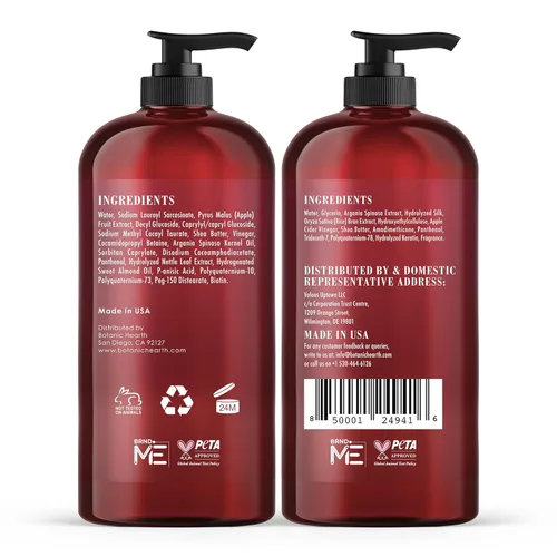 Vista 8 de Botanic Hearth Juego de champú y acondicionador de vinagre de sidra de manzana Ayuda con el cuero cabelludo seco y con picazón, la caspa
