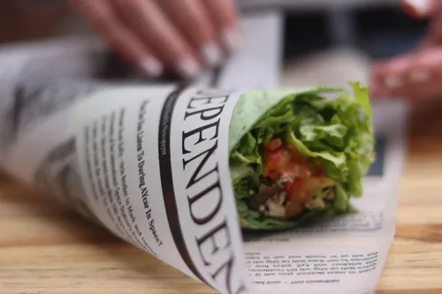 Vista 2 de Technopaper Premium Deli Paper 12 x 12 pulgadas, paquete de 500 unidades The Independent de grado alimenticio resistente a la grasa, biodegradable