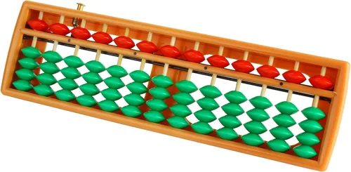 Vista 8 de Larcele Abaco de conteo aritmético de cuentas con botón de reinicio, 13 columnas SP-02 (negro 2)