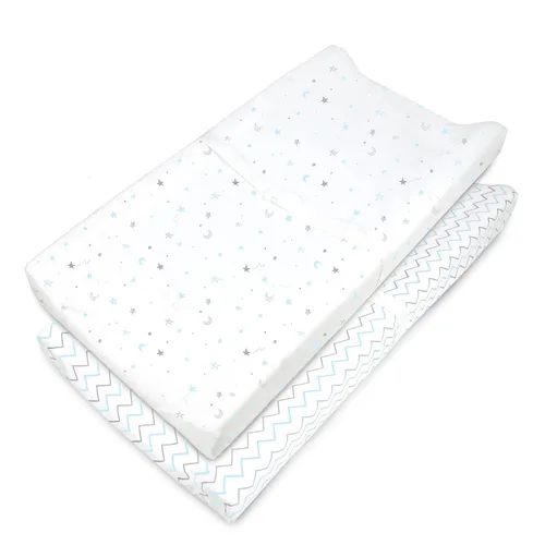 Vista 8 de American Baby Company - Sábana bajera de algodón 100% natural para colchón de cuna o cambiador