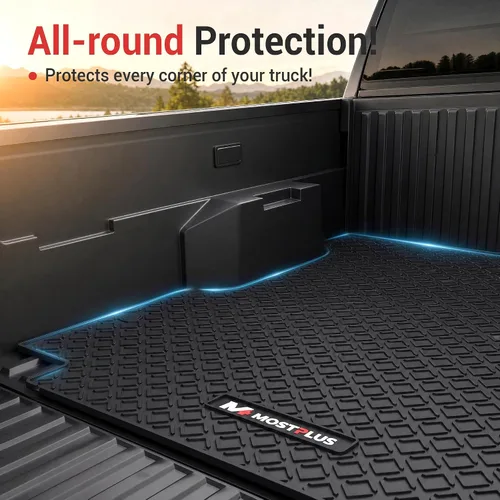 Vista 6 de [Usado] MOSTPLUS Alfombrilla para caja de camioneta de 5 pies compatible con Toyota Antideslizante de alta resistencia,Forro de cama de camión