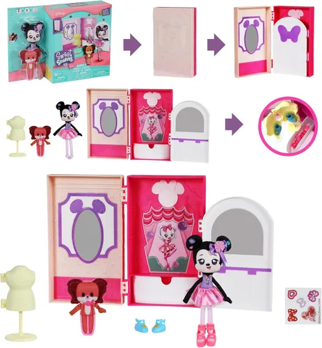 Vista 7 de SWEET SEAMS - Muñeca de trapo suave de 6 pulgadas, 1 juguete Minnie Mouse y Fifi Ballet Studio