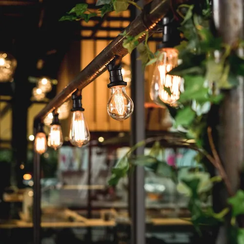 Vista 7 de Bombilla LED Edison vintage, ST19 6 W, bombilla de filamento LED regulable, 600 lúmenes, blanco cálido 2700 K, bombilla LED, transparente, base E26