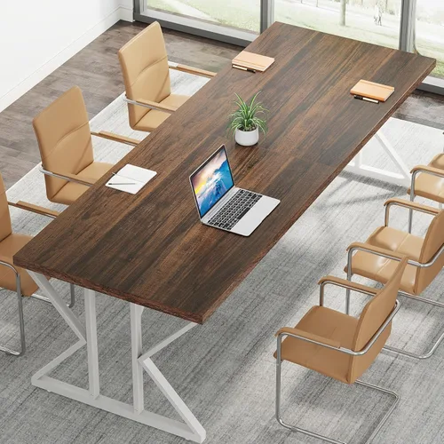 Vista 47 de Tribesigns - Escritorio ejecutivo de 78.7 pulgadas, escritorio grande para computadora de oficina, estación de trabajo, escritorio moderno