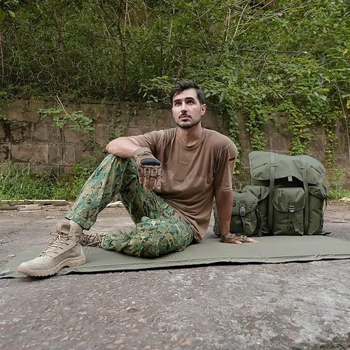 Vista 7 de MT Military Army Alice - Alfombrilla de campamento autoinflable, color verde oliva
