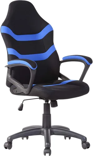 Vista 3 de RAAMZO Silla de oficina de estilo de carreras ejecutiva, asiento de escritorio giratorio para computadora, silla de videojuegos con respaldo alto