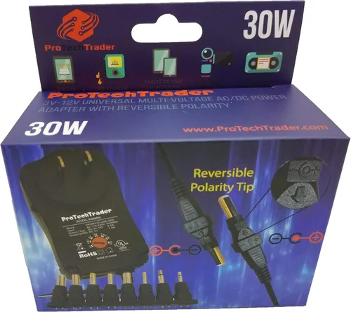 Vista 7 de 3vdc -12 voltios adaptador de corriente AC/DC universal puerto USB 8 puntas reversibles polaridad positiva o negativa punta central 3v 4.5v 5v 6v