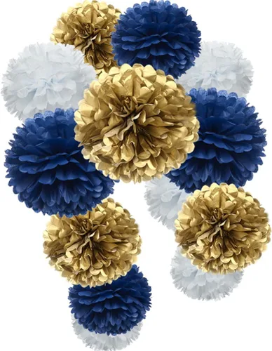 Vista 11 de Pompones de papel de seda rosa polvoriento rosa rubor rosa malva en forma de flor para baby shower, día de San Valentín, cumpleaños, boda, despedida