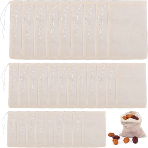 Vista 12 de AUEAR, Bolsas de sopa de algodón reutilizables con cordón para café, medicina china, bolsa de té, colar hierbas, estopilla, caldo de huesos, 4"x6