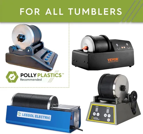 Vista 4 de Polly Plastics Medios de Relleno Cerámicos para Pulido de Rocas (Tamaño de Cilindro Pequeño) Gránulos de Cerámica No Abrasivos para Todo Tipo