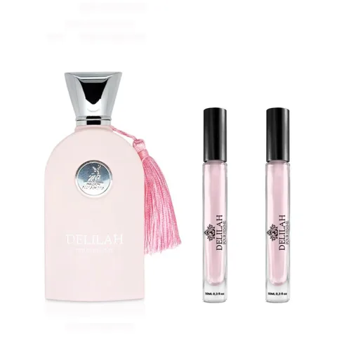 Delilah Eau de Parfum Travel Size Edition, Duo Pack 2 x 0.3 fl oz, Fragancia Floral Spray para Mujer, Botella Grande No Incluida (Es solo una