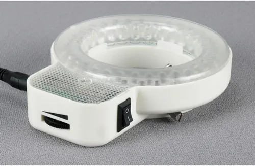 Vista 5 de AmScope SM-1BSZ-144S Microscopio de zoom estéreo binocular profesional, ocular WH10x, aumento de 3.5x-90x, objetivo de zoom 0.7X-4.5X, anillo de luz