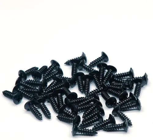 Paquete de 50 tornillos de 3 mm para guardabarros de guitarra eléctrica y bajo, para Fender Strat ST, Tele TL, Stratocaster, Telecaster, Gibson LP,