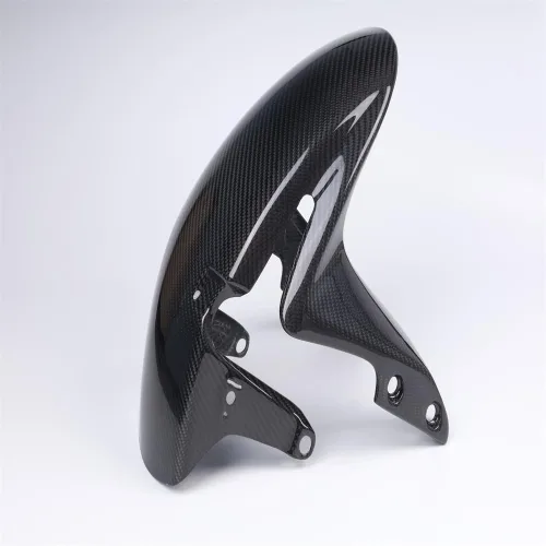 Vista 2 de Guardabarros delantero de fibra de carbono 100% real 3K apto para Honda 2007-2026 CBR600RR CBR 600RR tejido de sarga brillante nt01