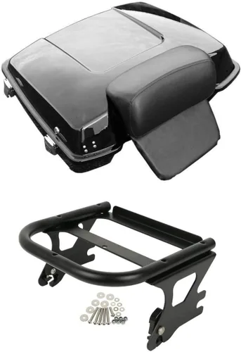 Vista 16 de TCT-MT - Kit de montaje para moto, maletero y respaldo, compatible con Harley Tour Pak 1997-2013 Touring Road King Glide FLHR FLHT Electra