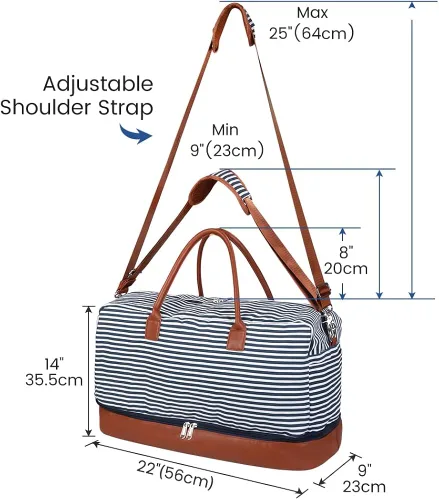 Vista 2 de Bolsa de lona para mujereshombres, bolsas deportivas de gimnasio