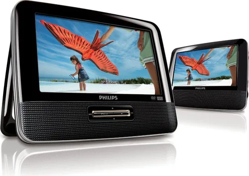 Vista 5 de Pwr - Cargador de coche extra largo de 12 pies para reproductor de DVD portátil Philips, adaptador de CC de doble pantalla, cable de alimentación