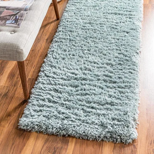 Vista 36 de Rugs.com - Alfombra de la colección Infinity, alfombra de pelo mullido sólida de 2 x 3 pies, color azul Egeo, perfecta para salas de estar