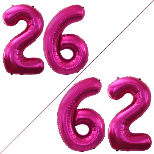 Vista 41 de GOER Globos con el número 80 para decoraciones de fiesta de cumpleaños número 80, globos de helio de aluminio jumbo de 42 pulgadas para 80 Oro rosa