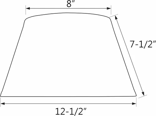 Vista 4 de Aspen Creative 32211 - Pantalla de lámpara de araña con forma de imperio de transición en color marrón, 12 1/2 pulgadas de ancho