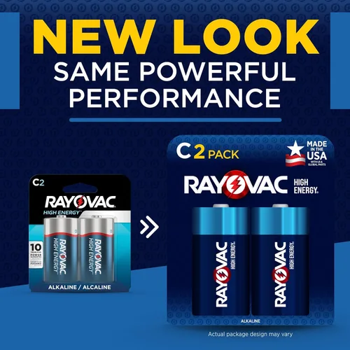 Vista 6 de SpectrumRayovac - Paquete de 12 baterías "C" de alcalino máximo. 814-12PPK, 814-12PPK, 12, C, 1, 1