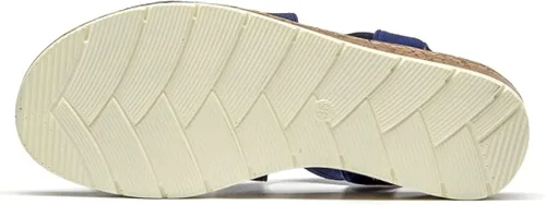 Vista 4 de VJH confort Sandalias planas para mujer, cómodas, sin cordones, con correa elástica en el tobillo, ligeras, informales, para caminar