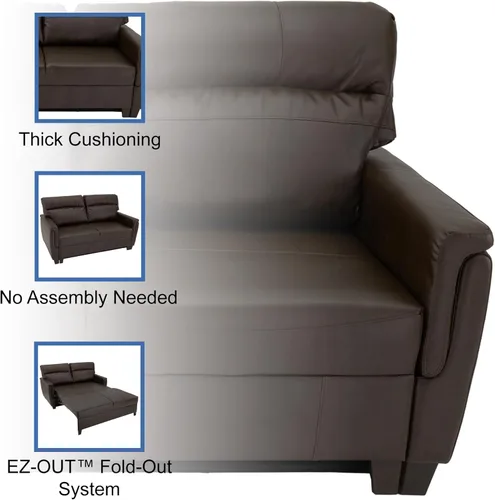 Vista 5 de RecPro Sofá cama triple RV de 66 pulgadas Sofá cama RV Sofá cama Muebles de RV Camillas RV (castaño)