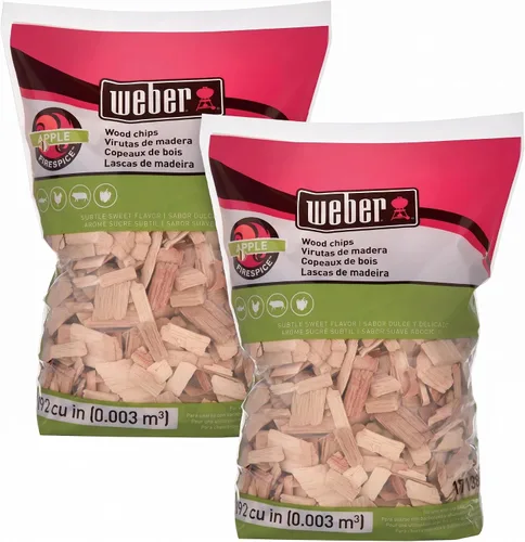 Vista 7 de Weber® Virutas de madera de manzana, combustible de cocina al aire libre
