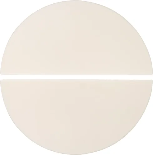 Half-Moon - Placas deflectoras de calor de cerámica para Kamado Joe Classic I, II, III, accesorios de barbacoa de huevo verde grande, paquete de 2,