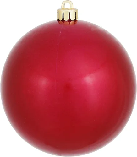 Vista 8 de Vickerman Adorno de bola de caramelo azul bebé de 4 pulgadas, 6 por bolsa