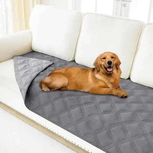 Vista 13 de Smiry Funda Manta Impermeable para Cama de Perro, Manta Suave Reversible para Mascotas, Lavable a Prueba de Fugas, Funda para Gatos y Perros