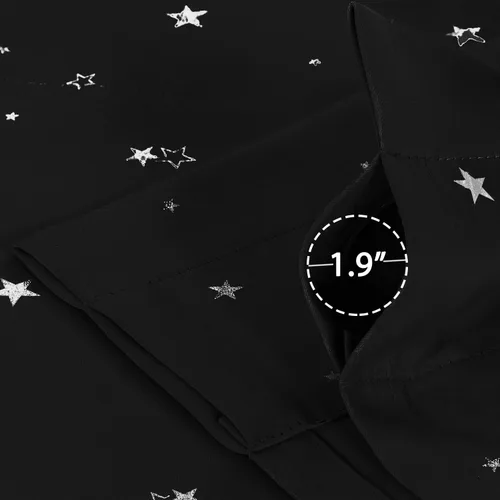 Vista 5 de HVERSAILTEX Cenefas de cortina opacas para ventana de cocina sala de estar baño privacidad añadida bolsillo para barra decoración del hogar cenefa