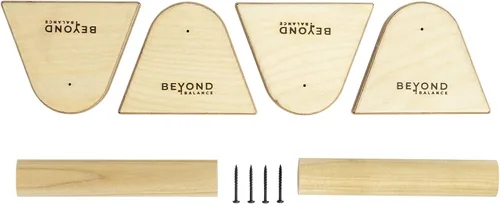 Vista 7 de Beyond Balance Wood Parallettes Push-up Bar Dip Station for Gymnastics Calisthenics Acrobatics Handstands Planche Push-ups L-sits Dips