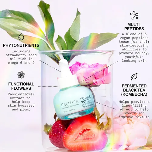 Vista 9 de Pacifica Future Youth Time Shift Suero para Ojos – Suero de ojos peptídico para líneas finas y ojeras, tratamiento para levantar y reafirmar debajo