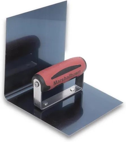 Vista 5 de MARSHALLTOWN Herramienta de paso de acero azul, herramienta de nariz, tamaño de hoja de 6 x 6 x 3 pulgadas, radio de 1/2 pulgada, ángulo de 90