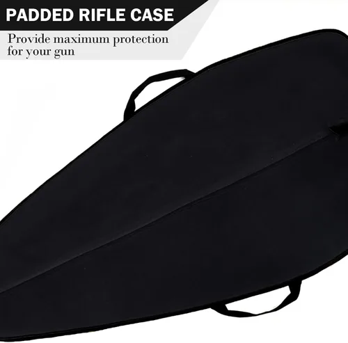 Vista 2 de Fundas Blandas para Rifles Estuches para Armas para Escopetas Bolsa para Rifle Largo con Múltiples Portacargadores, Correa de Hombro Ajustable