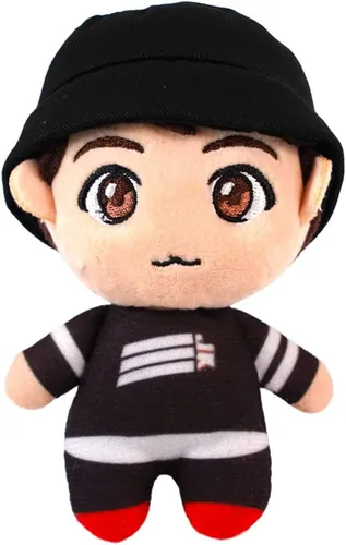 Vista 5 de TinyTAN MIC Drop - Muñeca de peluche Jin de 5.1 pulgadas, producto con licencia oficial, peluches, mercancía de Kpop (Jin)