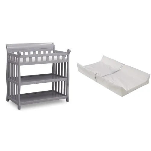 Vista 9 de Delta Children Eclipse - Cambiador con almohadilla, color Espresso Cherry