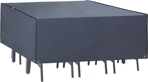 Vista 29 de ABCCANOPY Cubierta de Mesa Rectangular Cubierta de Mesa Universal Cubierta de Silla para Exteriores Impermeable y a Prueba de Polvo Resistente al