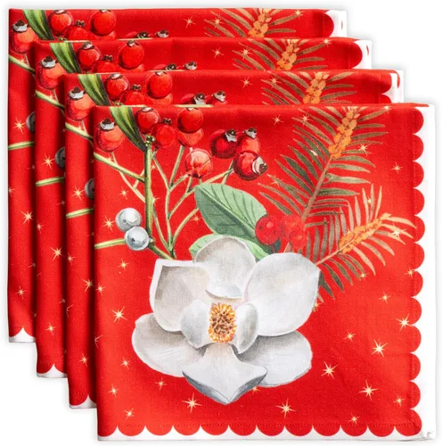 Vista 135 de Maison d' Hermine Juego de 4 servilletas de tela 100% algodón, suaves y duraderas, servilletas cuadradas reutilizables para uso diario, lavables