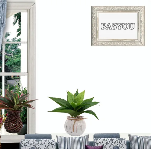 Vista 8 de Planta artificial de agave, arbustos sintéticos, plantas para interiores y exteriores, dormitorio, jardín, hojas resistentes a los rayos UV