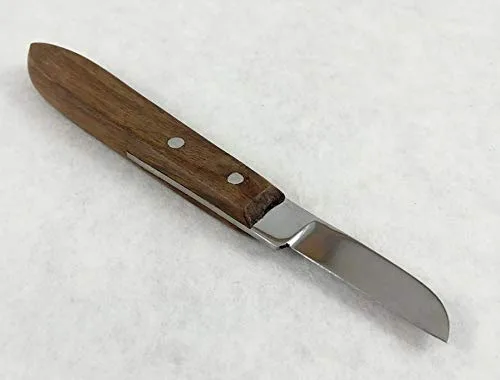 Cuchillo de alineación para yeso dental, mango de madera