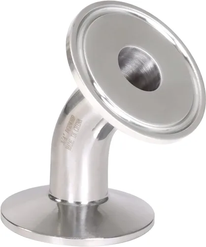 Vista 7 de DERNORD Codo de 45 grados Tubo de 1.5 pulgadas OD Acero inoxidable 304 Montaje de tubería Se adapta a Tri Clamp 1.5 pulgadas