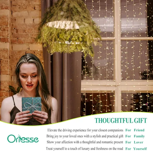 Vista 7 de ORIESSE Decoración de coche de cereza, 2 piezas de clips de ventilación para ambientador de coche de hoja de abeja, lindo retro dulce temático