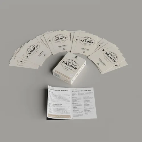 Vista 2 de Wild West Cowboy Murder Mystery Host Your Own Game Kit - Juego físico mediano inglés 4-20 jugadores