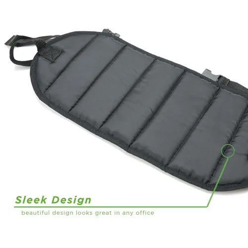 Vista 3 de Mind Reader Descanso, ergonómico, alivio de presión para mayor comodidad, espalda y cuerpo, plano de pie, negro