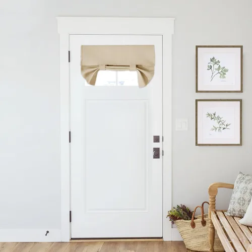 Vista 54 de Pony Dance Cortinas de puerta de luz lateral para puerta delantera, persianas opacas con aislamiento térmico para puerta francesa, privacidad