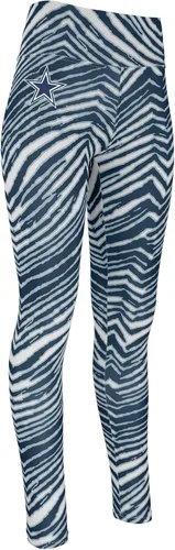 Vista 45 de Zubaz NFL Mallas para mujer de longitud completa de cintura alta básica 1.0